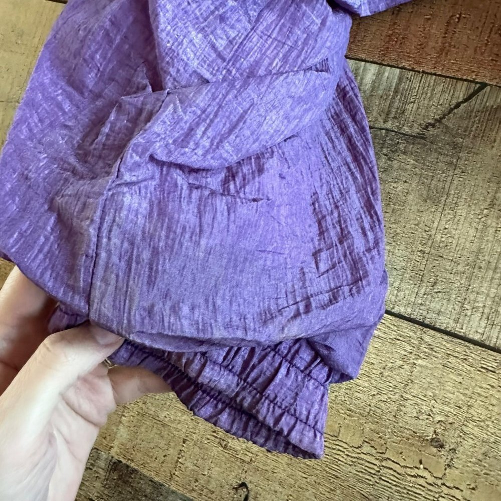 Sufi Womens Vintage Track suit Cinched Cropped Pant and Sleeves in Purple - Picture 3 of 16